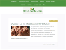 Tablet Screenshot of flash-sante.com